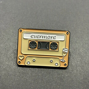 Taylor Swift Evermore Cassette Metal Enamel Pin